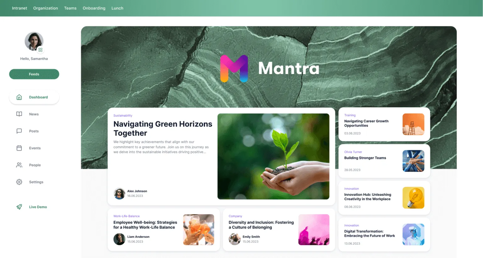 Mantra Green Workspace
