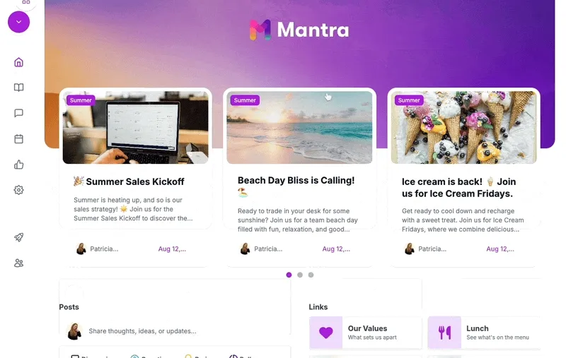 mantra scroll through