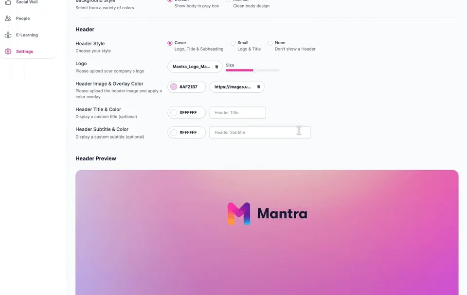 mantra workspace subtitle