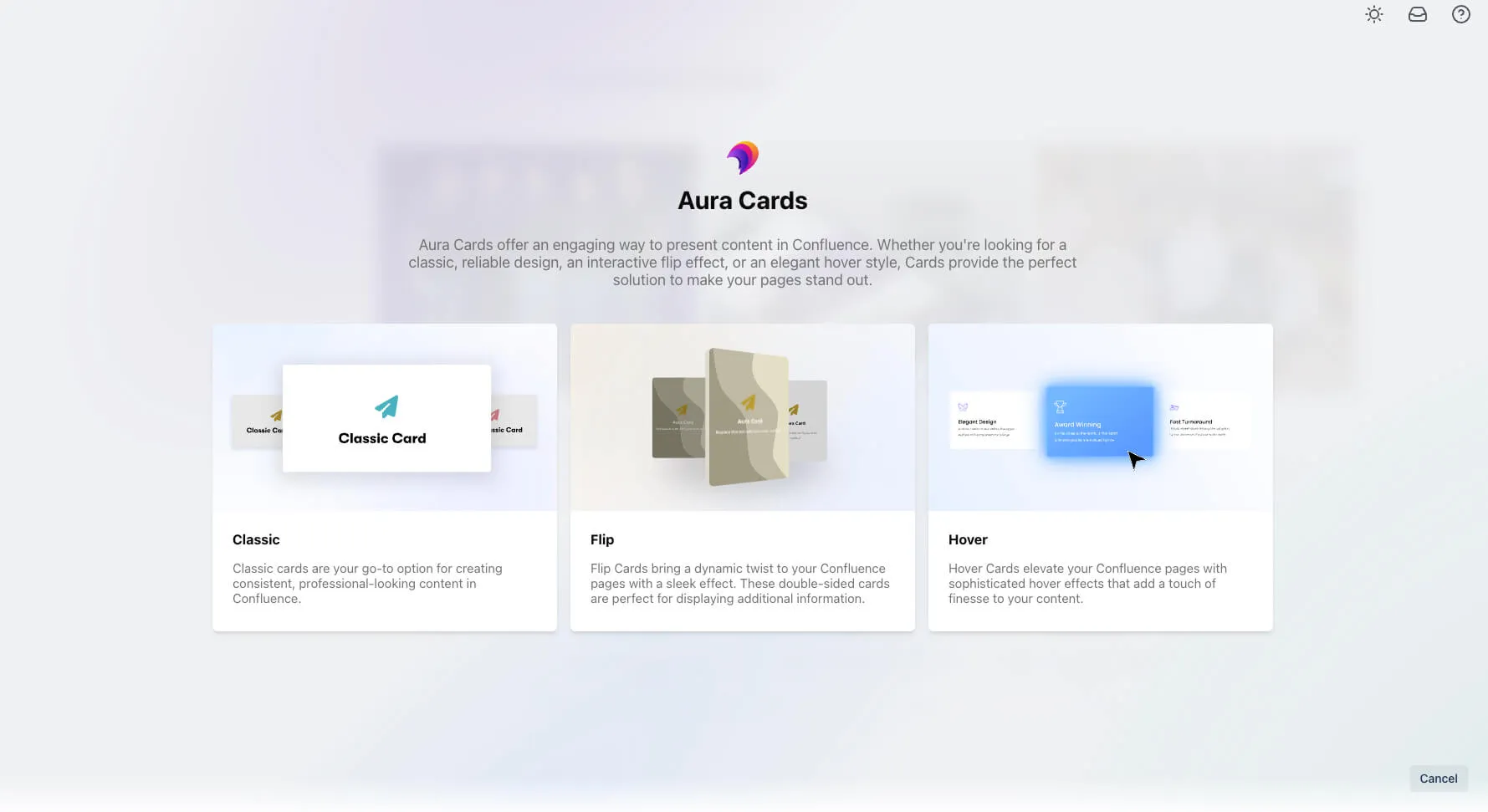 aura card pick your style