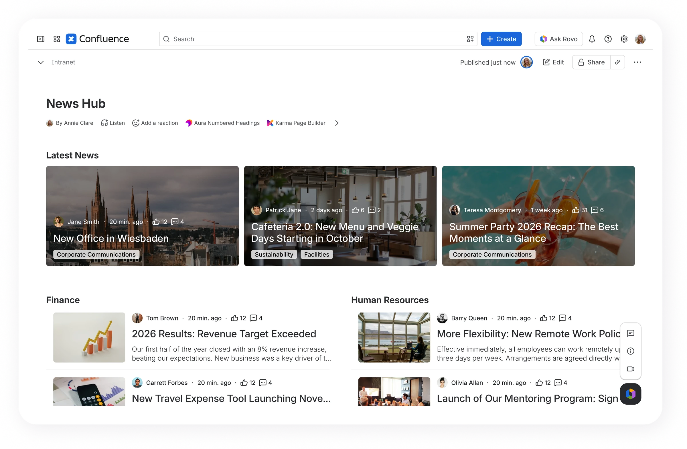Aura Formatting inside Confluence