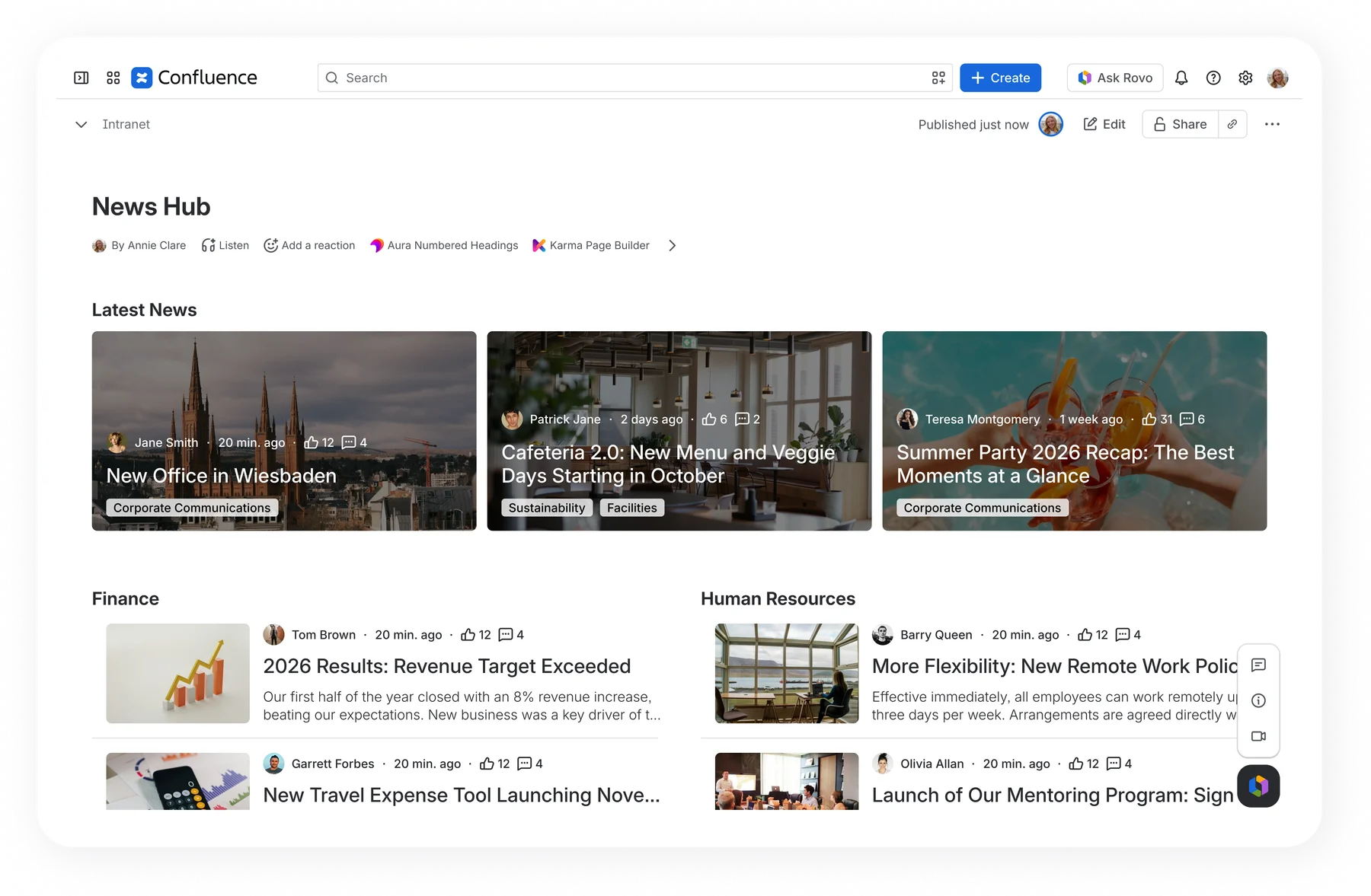 Aura Formatting inside Confluence